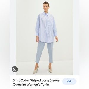 BeautifulShirt Dress with Pearls